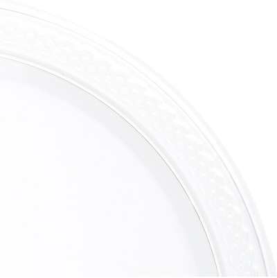 Clear Small Plastic Plates (7 Inch) - 20 Pack