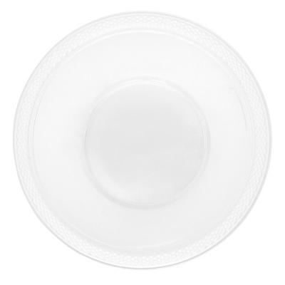 White Small Plastic Bowls (12oz) - 20 Pack