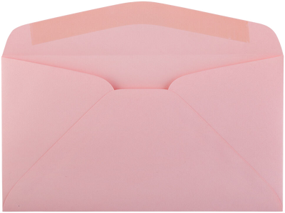Pastel Pink 24lb #6 3/4 Regular Envelopes (3 5/8 x 6 1/2)