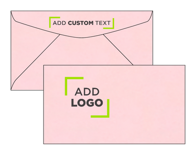 Pastel Pink 24lb #6 3/4 Regular Envelopes (3 5/8 x 6 1/2)