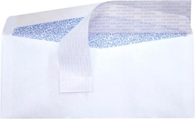 White with Security Tint 24lb #9 Regular Envelopes (3 7/8 x 8 7/8) with Peel & Seal