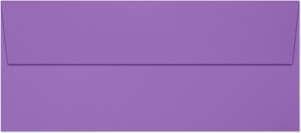 Violet Grape Purple 28lb #9 Slimline Square Flap Envelopes (3 7/8 x 8 7/8) with Peel & Seal