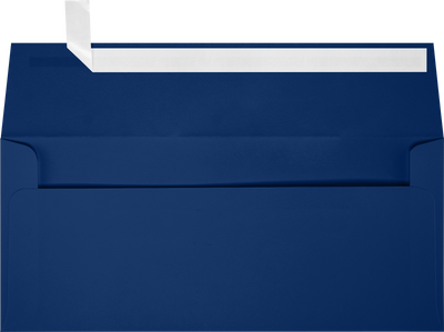 Navy Blue 32lb #9 Slimline Square Flap Envelopes (3 7/8 x 8 7/8) with Peel & Seal