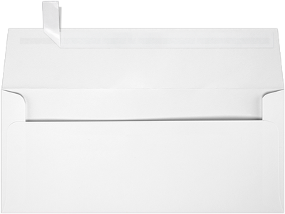 White 32lb Cougar #9 Slimline Square Flap Premium Envelopes (3 7/8 x 8 7/8)