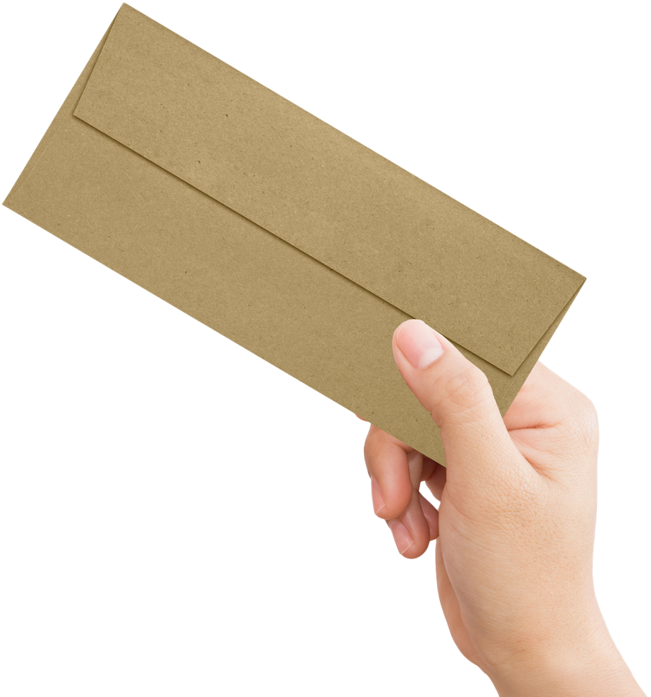 Grocery Bag 28lb #9 Slimline Square Flap Envelopes (3 7/8 x 8 7/8) with Peel & Seal