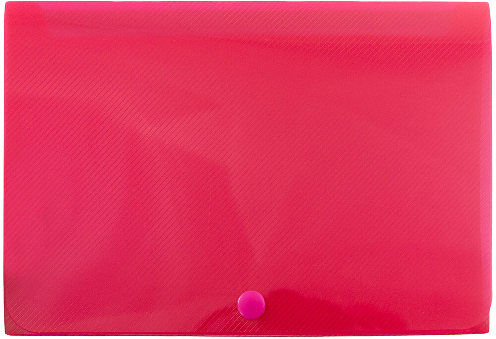 Red 8 3/8 x 5 3/4 x 1 3/8 Plastic Snap Case Portfolios