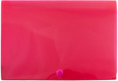 Red 8 3/8 x 5 3/4 x 1 3/8 Plastic Snap Case Portfolios