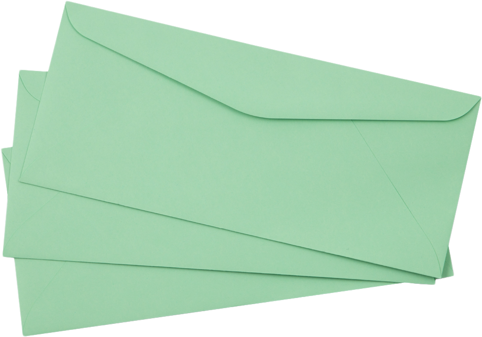 Pastel Green 24lb #9 Regular Envelopes (3 7/8 x 8 7/8)
