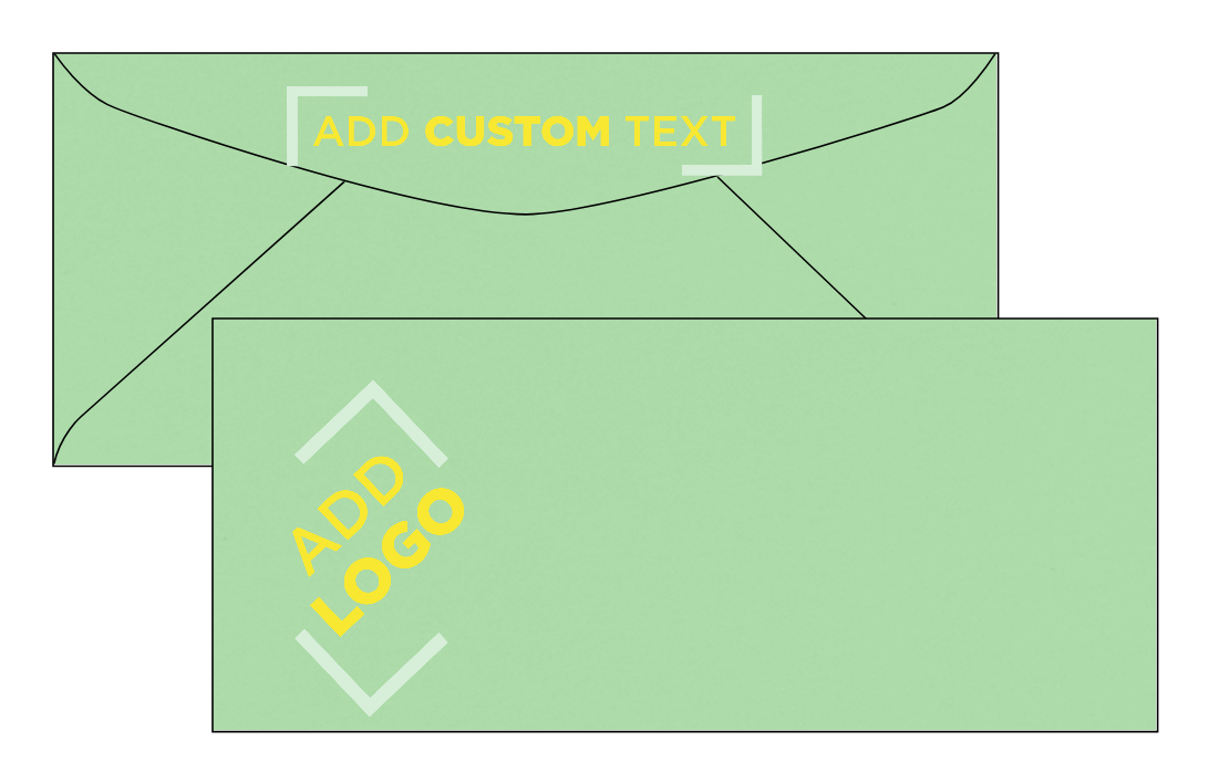 Pastel Green 24lb #9 Regular Envelopes (3 7/8 x 8 7/8)