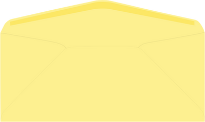 Pastel Canary Yellow 24lb #9 Regular Envelopes (3 7/8 x 8 7/8)