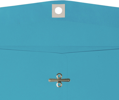 Pool Blue 24lb 9 x 12 Open End Envelopes with Clasp