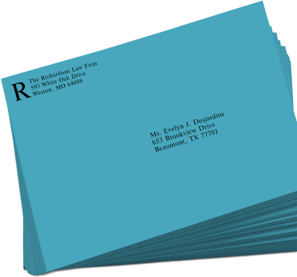 Pool Blue 24lb 9 x 12 Open End Envelopes with Clasp