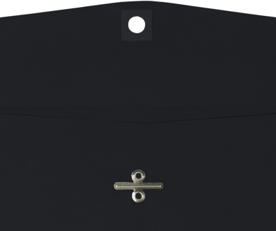 Smooth Midnight Black24lb 9 x 12 Open End Envelopes with Clasp