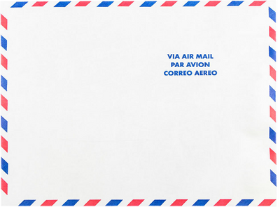 Airmail 14lb 10 x 13 Open End Envelopes with Peel & Seal