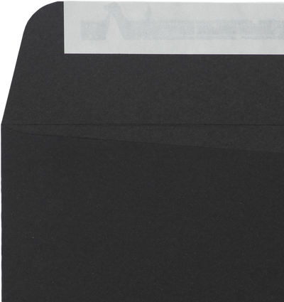 Smooth Midnight Black 32lb 8 3/4 x 11 1/4 Open End Envelopes with Peel & Seal