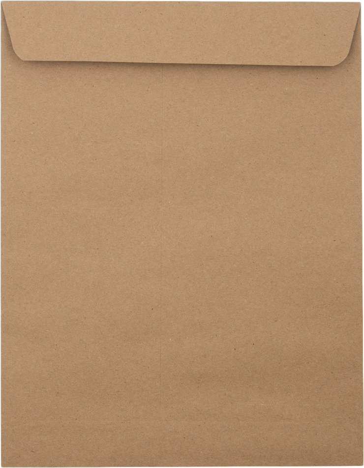 Grocery Bag 28lb 8 3/4 x 11 1/4 Open End Envelopes with Peel & Seal