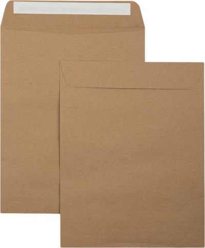 Grocery Bag 28lb 8 3/4 x 11 1/4 Open End Envelopes with Peel & Seal