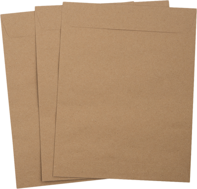 Grocery Bag 28lb 8 3/4 x 11 1/4 Open End Envelopes with Peel & Seal