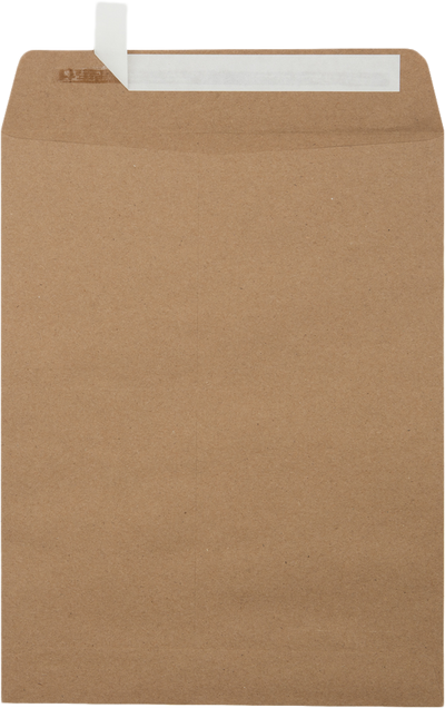 Grocery Bag 28lb 8 3/4 x 11 1/4 Open End Envelopes with Peel & Seal