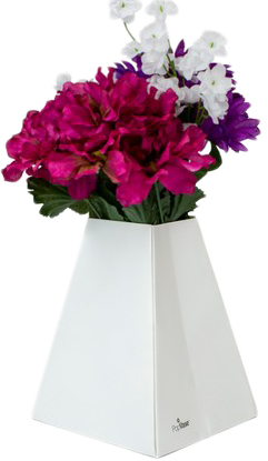 White Paper Pop Flower Up Vases - 3 Pack