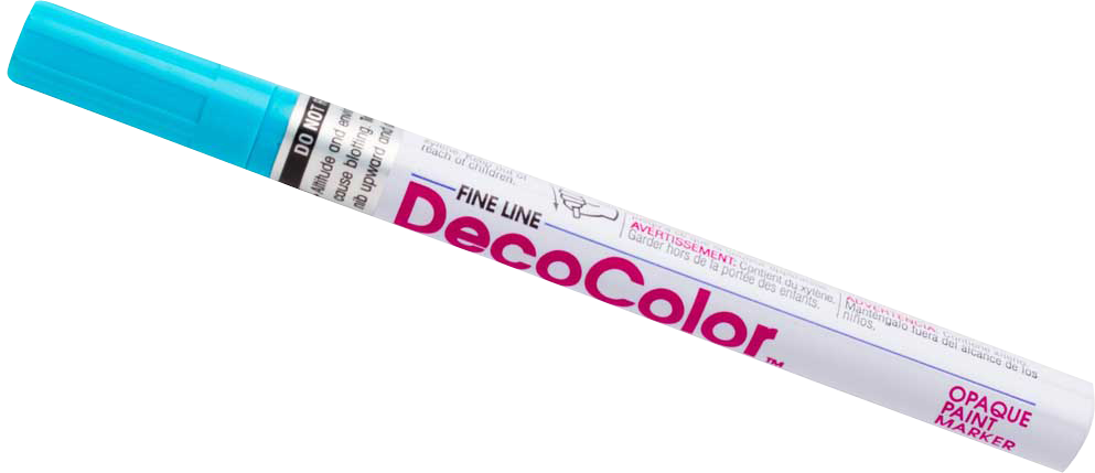 Light Blue Fine Line Opaque Paint Markers