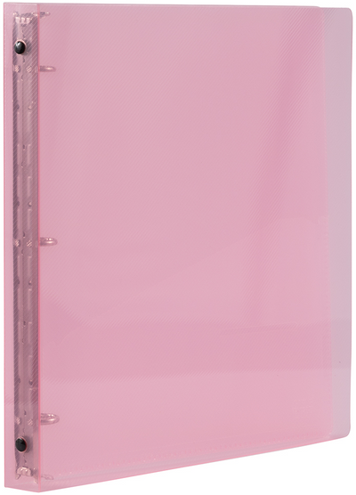 Pink Plastic 3/4 Inch 3-Ring Binder