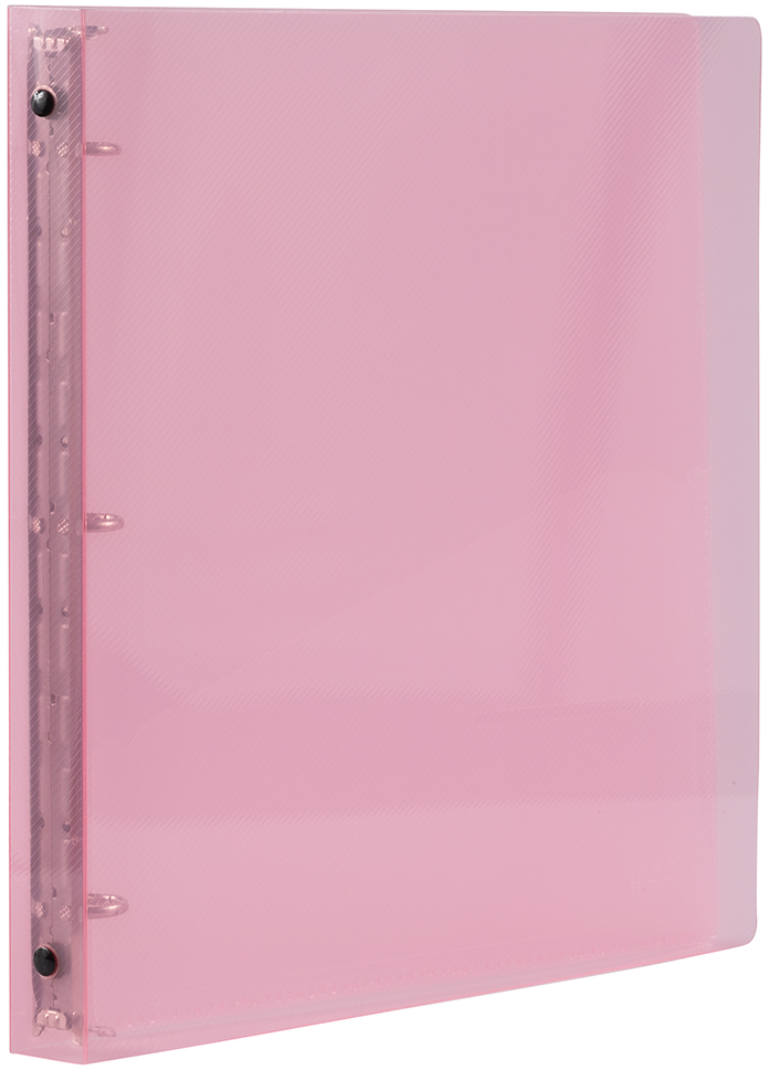 Pink Plastic 3/4 Inch 3-Ring Binder
