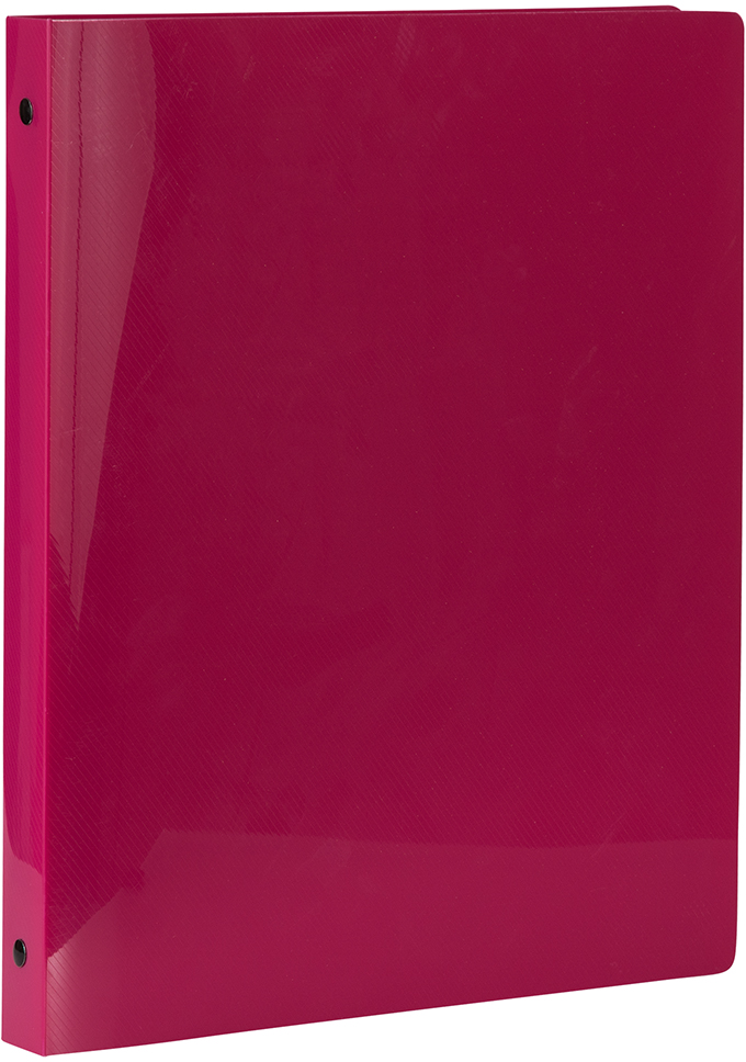 Magenta Plastic 3/4 Inch 3-Ring Binder