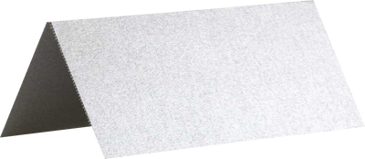 Silver Metallic 3 3/4 x 1 3/4 Printable Place Cards