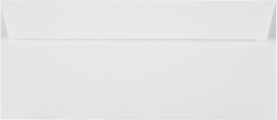 White 24lb #10 Square Flap Envelopes (4 1/8 x 9 1/2) with Peel & Seal