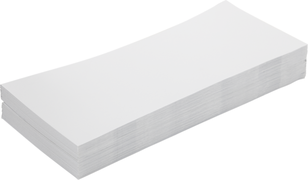 White 24lb #10 Square Flap Envelopes (4 1/8 x 9 1/2) with Peel & Seal