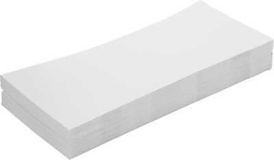 White 24lb #10 Square Flap Envelopes (4 1/8 x 9 1/2) with Peel & Seal