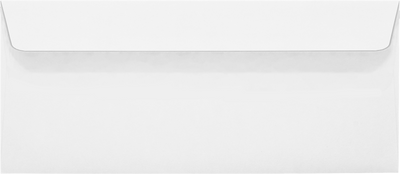 White with Security Tint 24lb #10 Square Flap Envelopes (4 1/8 x 9 1/2) with Peel & Seal