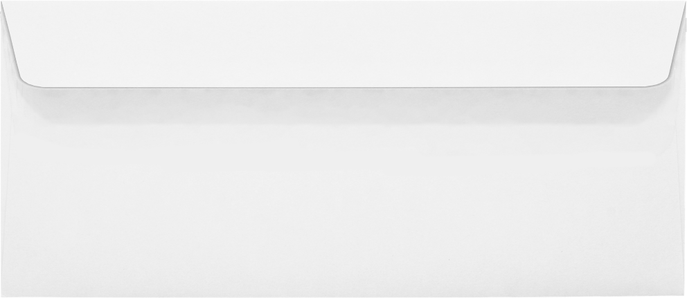 White with Security Tint 24lb #10 Square Flap Envelopes (4 1/8 x 9 1/2) with Peel & Seal