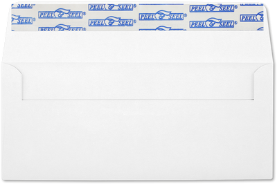 Patriotic 24lb #10 Window Envelopes (4 1/8 x 9 1/2) with Peel & Seal