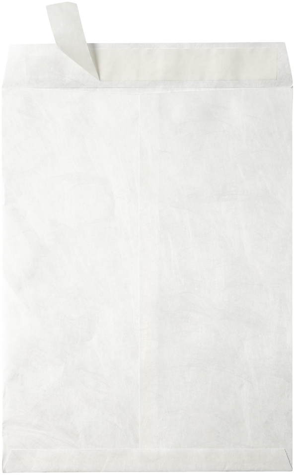 White Tyvek 14lb 9 1/2 x 12 1/2 Open End Envelopes with Peel & Seal