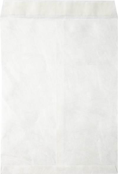 White Tyvek 14lb 9 1/2 x 12 1/2 Open End Envelopes with Peel & Seal