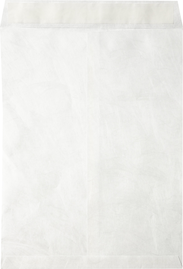 White Tyvek 14lb 9 1/2 x 12 1/2 Open End Envelopes with Peel & Seal