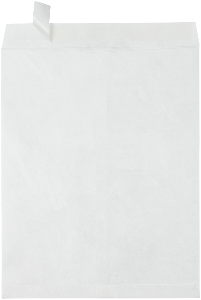 White Tyvek 14lb 11 1/2 x 14 1/2 Open End Envelopes with Peel & Seal