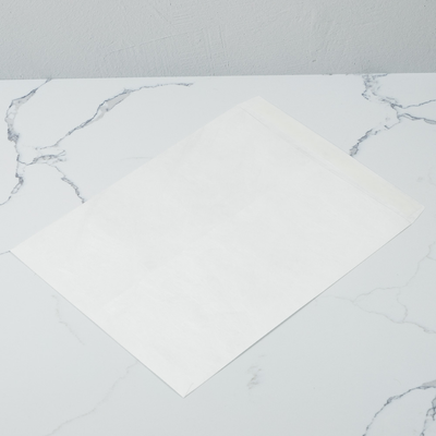 White Tyvek 14lb 11 1/2 x 14 1/2 Open End Envelopes with Peel & Seal