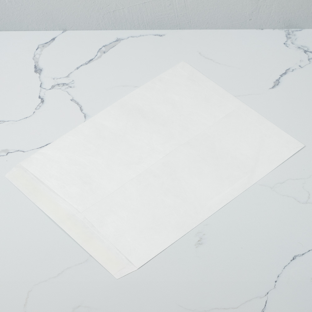 White Tyvek 14lb 11 1/2 x 14 1/2 Open End Envelopes with Peel & Seal