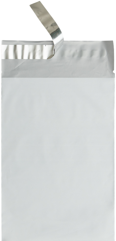 White 14lb 6 x 9 Poly Mailer Poly with Peel & Seal