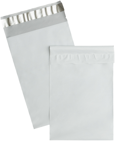 White 14lb 6 x 9 Poly Mailer Poly with Peel & Seal