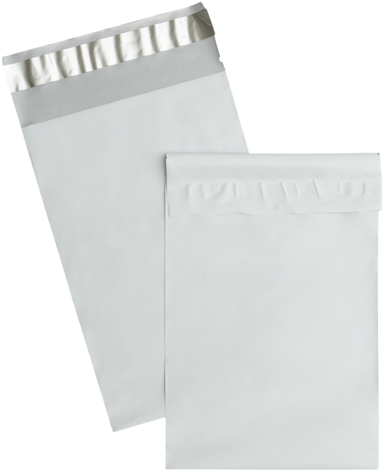 White 14lb 6 x 9 Poly Mailer Poly with Peel & Seal