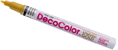 Gold Fine Line Opaque Paint Markers