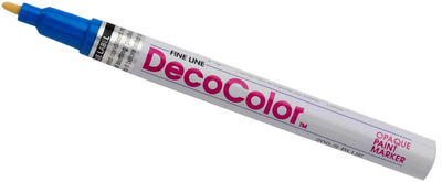 Blue Fine Line Opaque Paint Markers