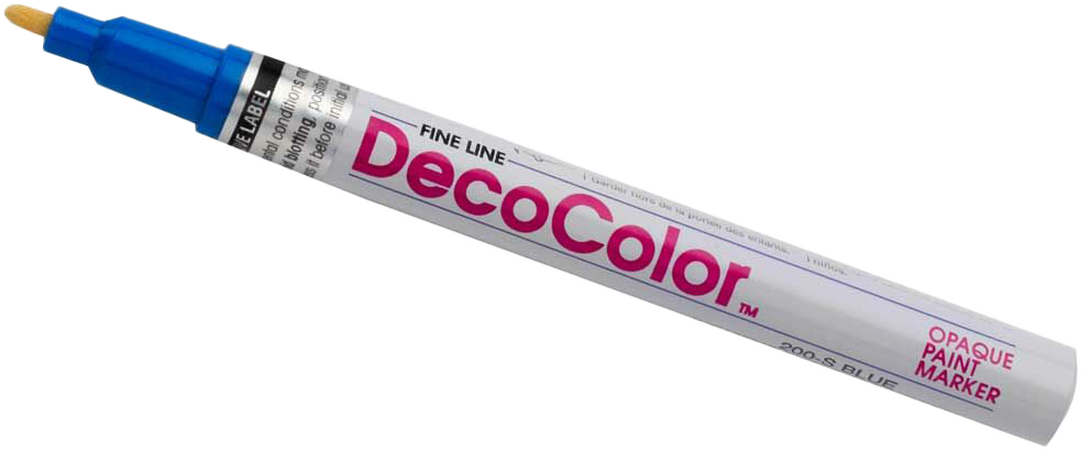 Blue Fine Line Opaque Paint Markers
