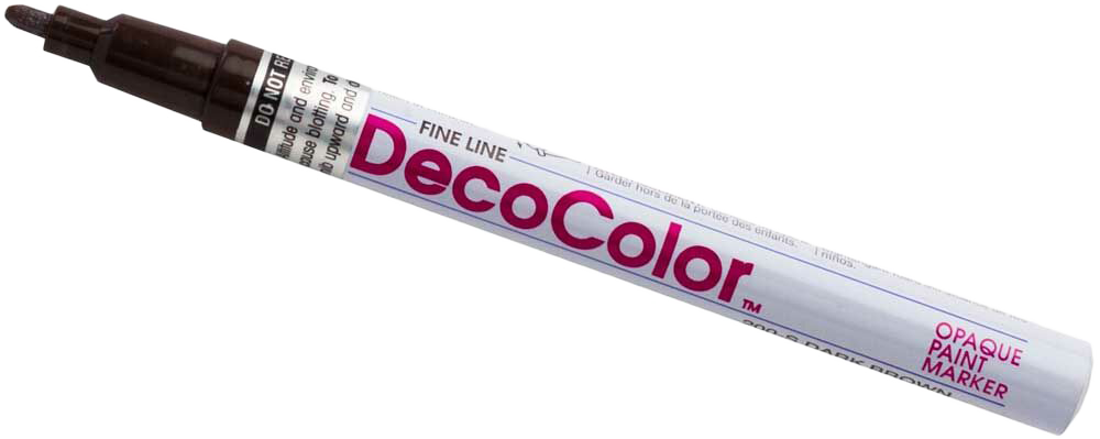 Dark Brown Fine Line Opaque Paint Markers