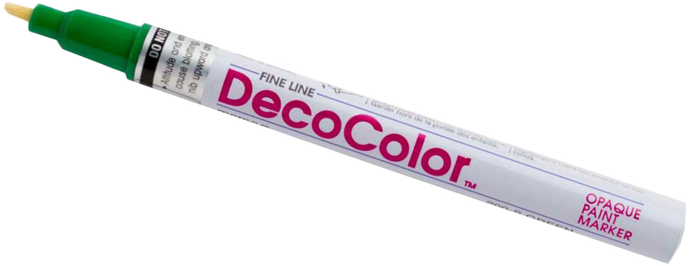 Green Fine Line Opaque Paint Markers