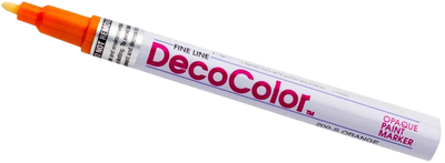 Orange Fine Line Opaque Paint Markers